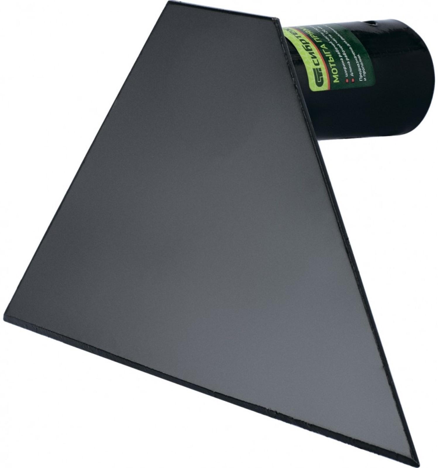 Мотыга прямая, тулейка 30 мм, стальная, без черенка