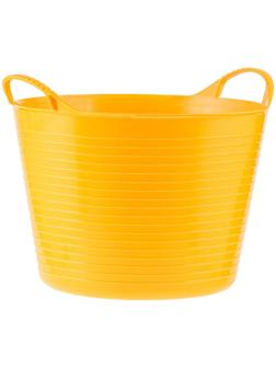 Ведро строительное, 14 л, гибкое, пластик, жёлтое