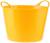 Ведро строительное, 14 л, гибкое, пластик, жёлтое