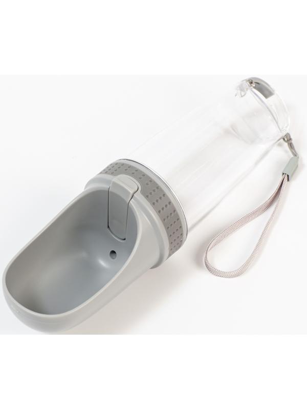 Поилка прогулочная 350 мл, серая