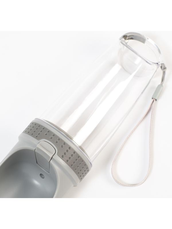 Поилка прогулочная 350 мл, серая