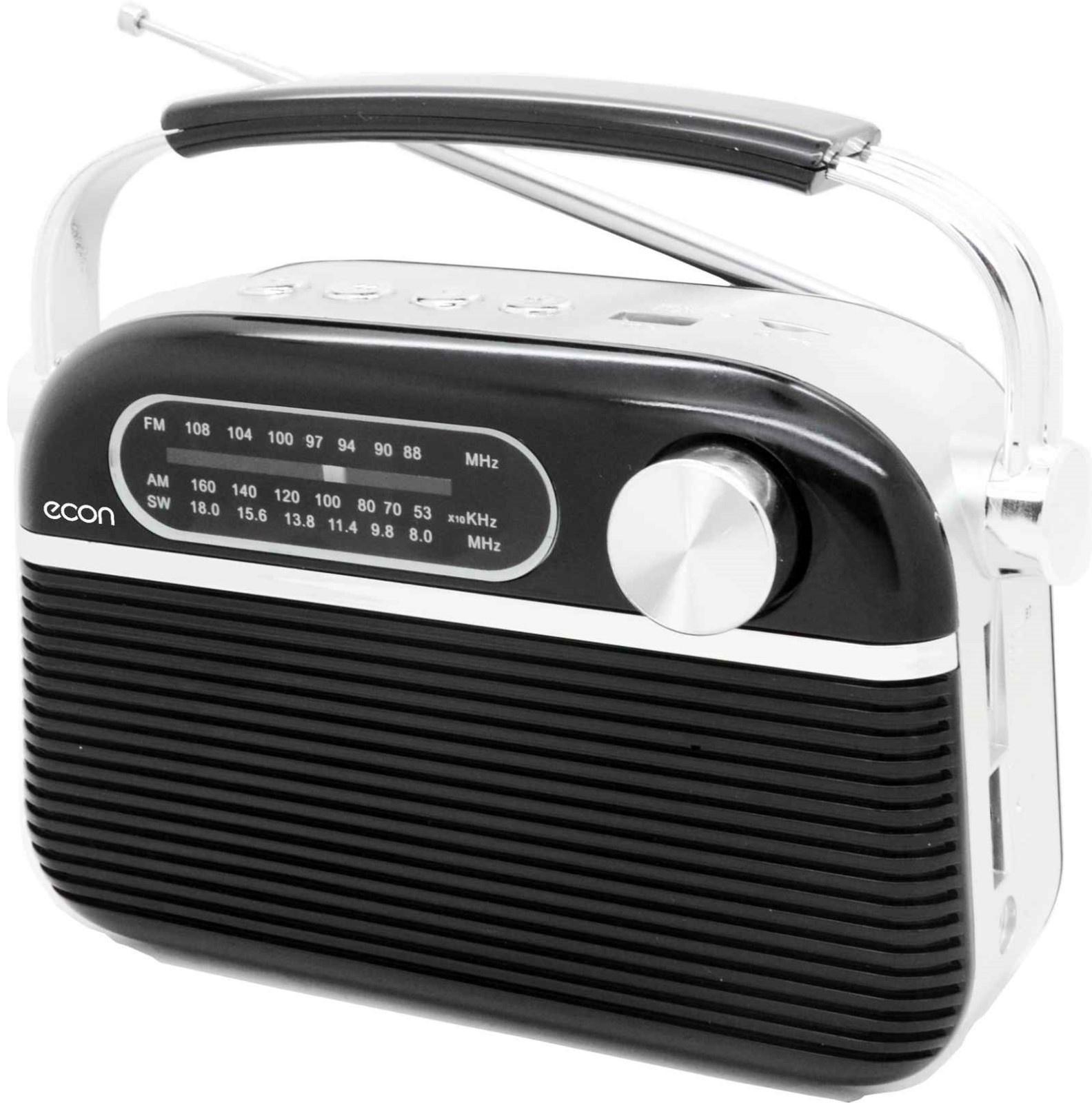 Радиоприемник Econ ERP-2700UR, 3Вт, MP3, AUX, micro SD, FM 64-108 мГц, 220В, цвет чёрный