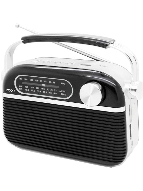 Радиоприемник Econ ERP-2700UR, 3Вт, MP3, AUX, micro SD, FM 64-108 мГц, 220В, цвет чёрный