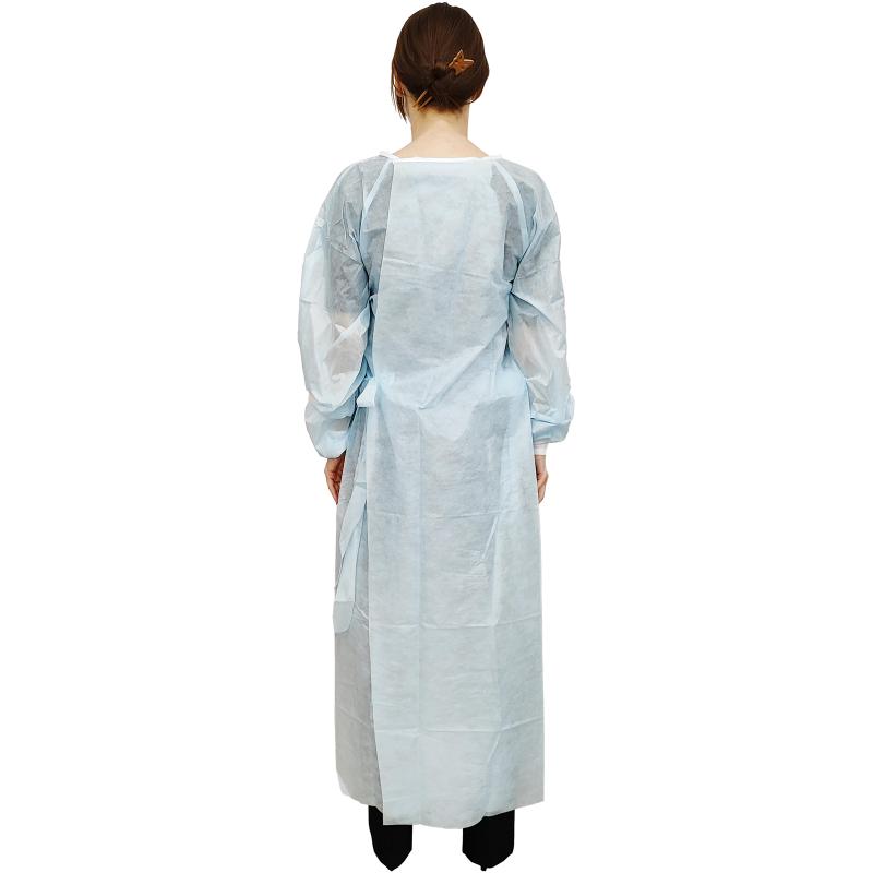 Халат хирург. стер, ЕВРО, рук.манж, дл.140 см, р.54-56, пл.40, смс, 1шт