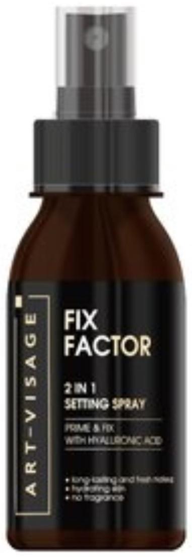 Фиксатор макияжа 2в1 Art-Visage FIX FACTOR, тон 02 нейтральный, 105 мл