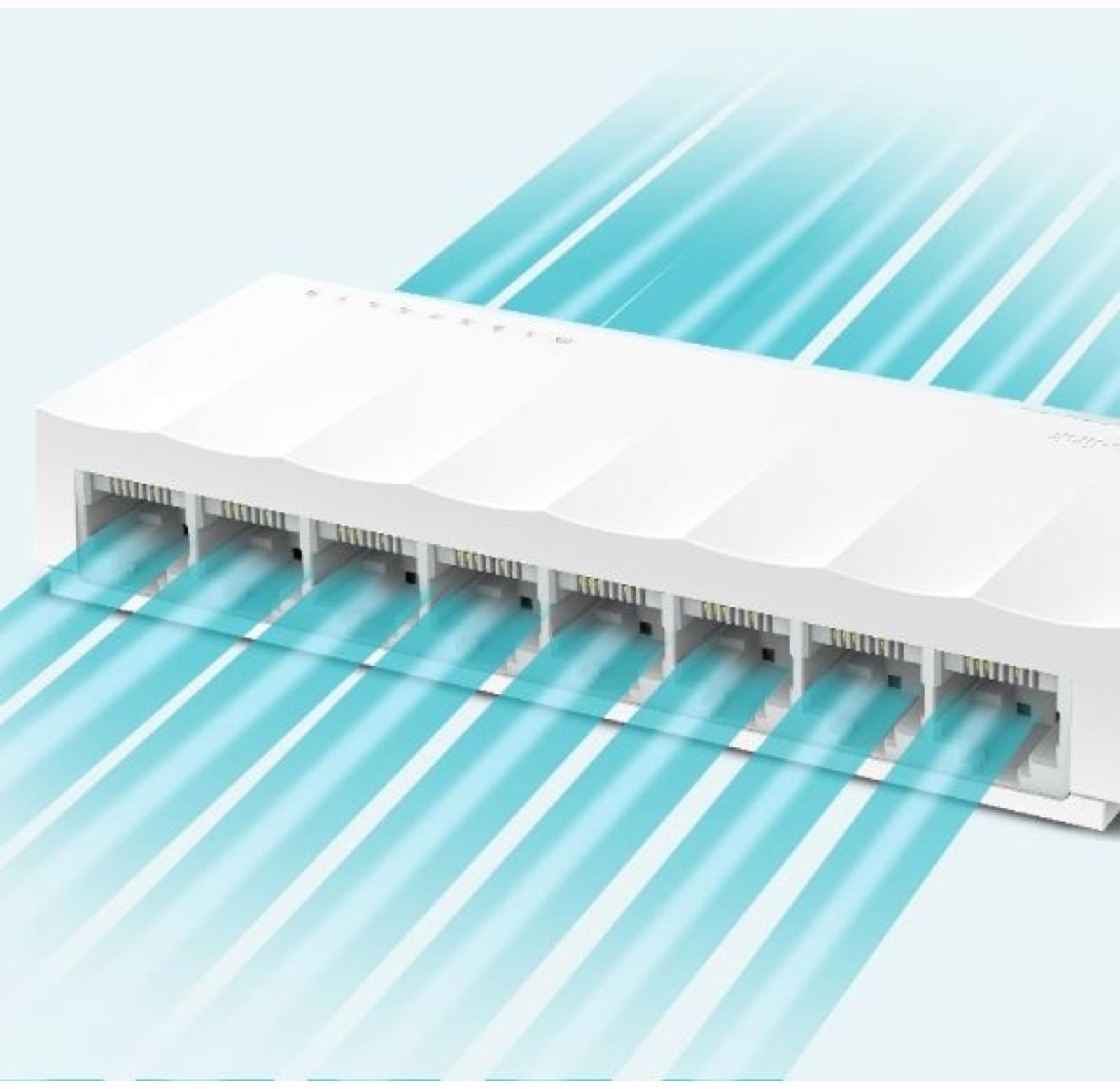 Коммутатор TP-Link LS1008, неуправляемый, 8x10/100BASE-TХ