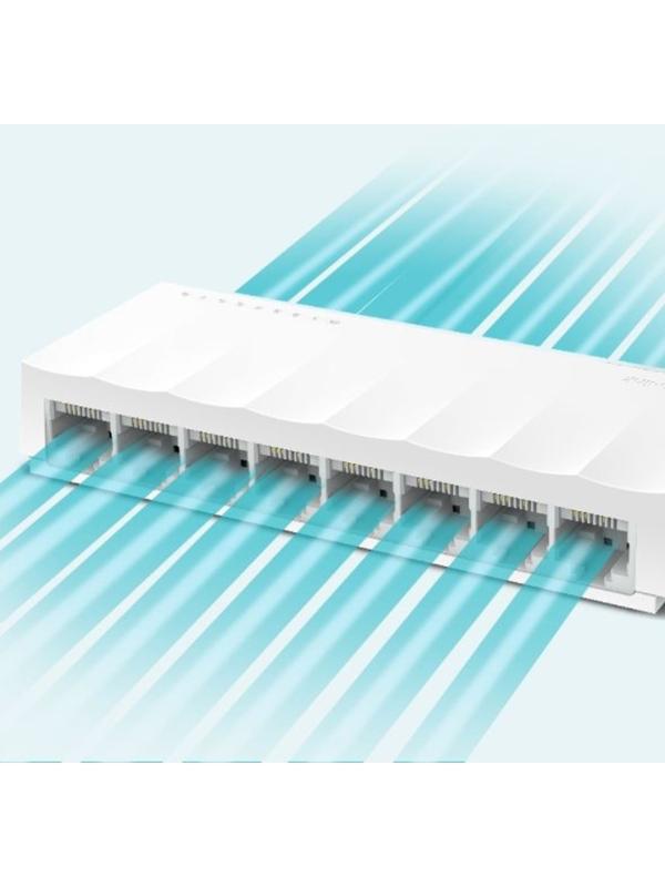 Коммутатор TP-Link LS1008, неуправляемый, 8x10/100BASE-TХ
