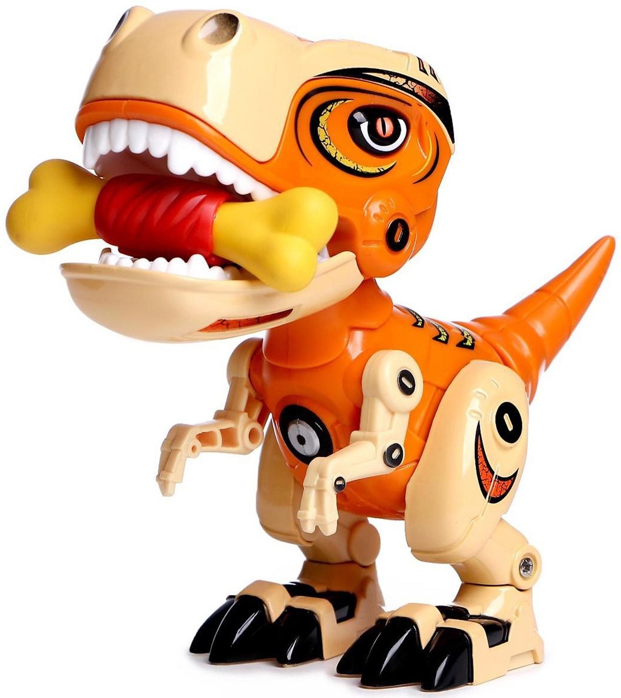 Робот «Динобот», реагирует на прикосновение, световые и звуковые эффекты, в пакете