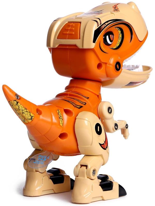 Робот «Динобот», реагирует на прикосновение, световые и звуковые эффекты, в пакете