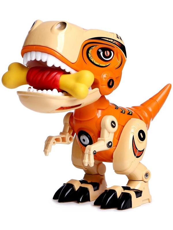 Робот «Динобот», реагирует на прикосновение, световые и звуковые эффекты, в пакете