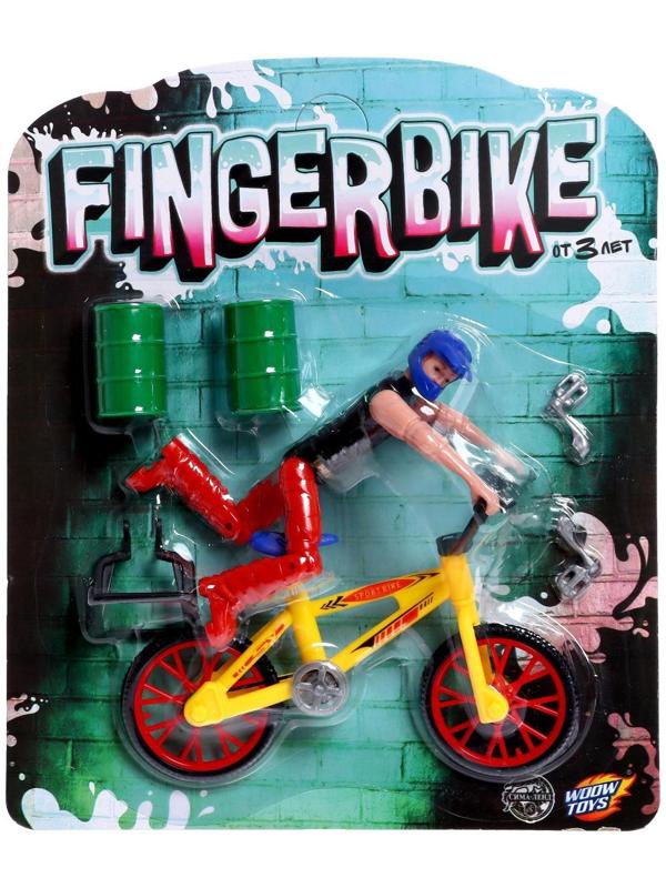 Пальчиковый велосипед с фигуркой, цвет МИКС