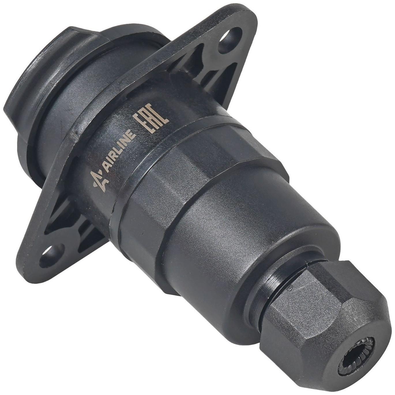 Розетка прицепа/тягача Airline, 24В, тип-N, 7 контактов, пластик, гайка