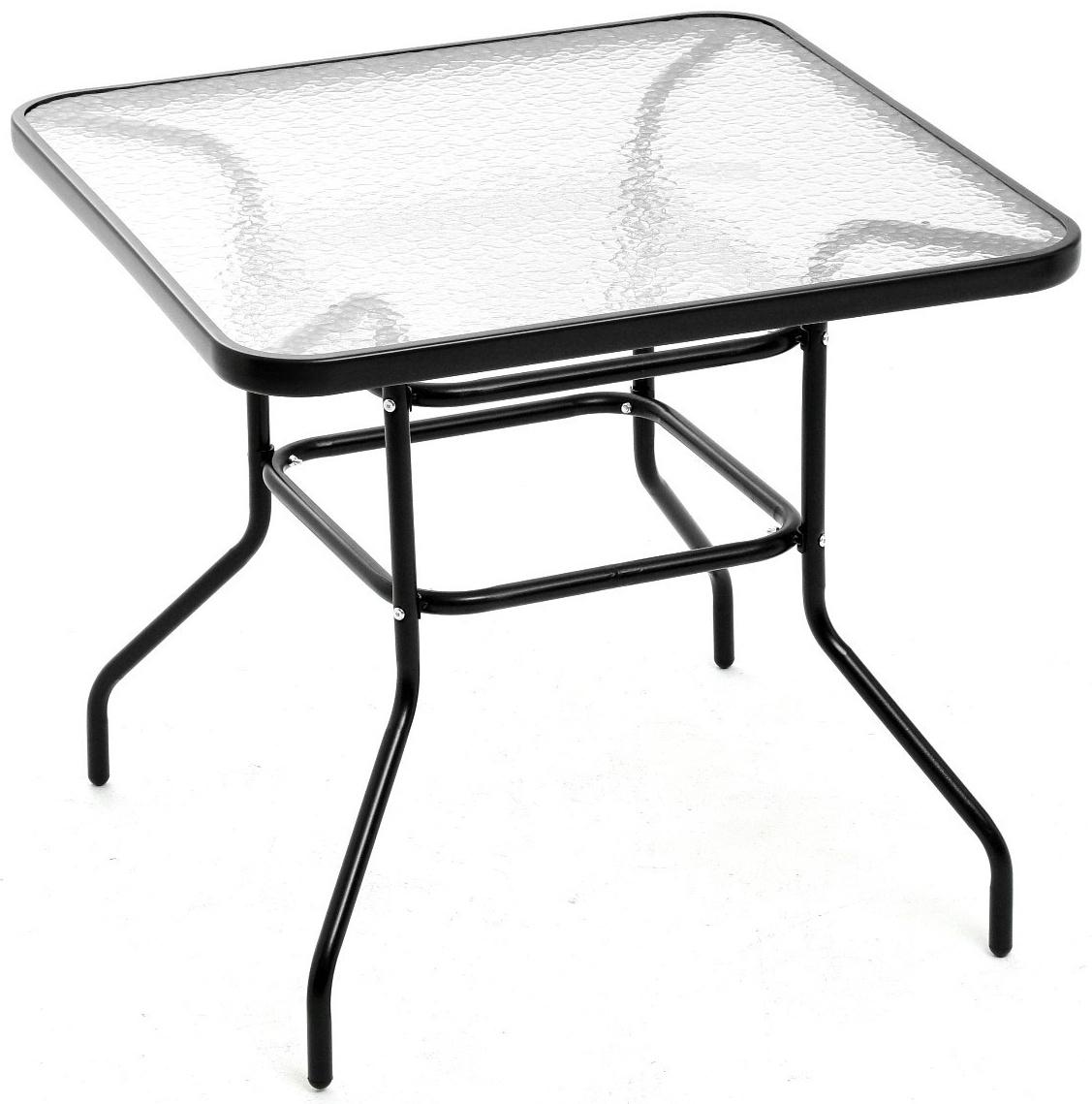 Набор садовой мебели: Стол прямоугольный и 4 стула коричневого цвета