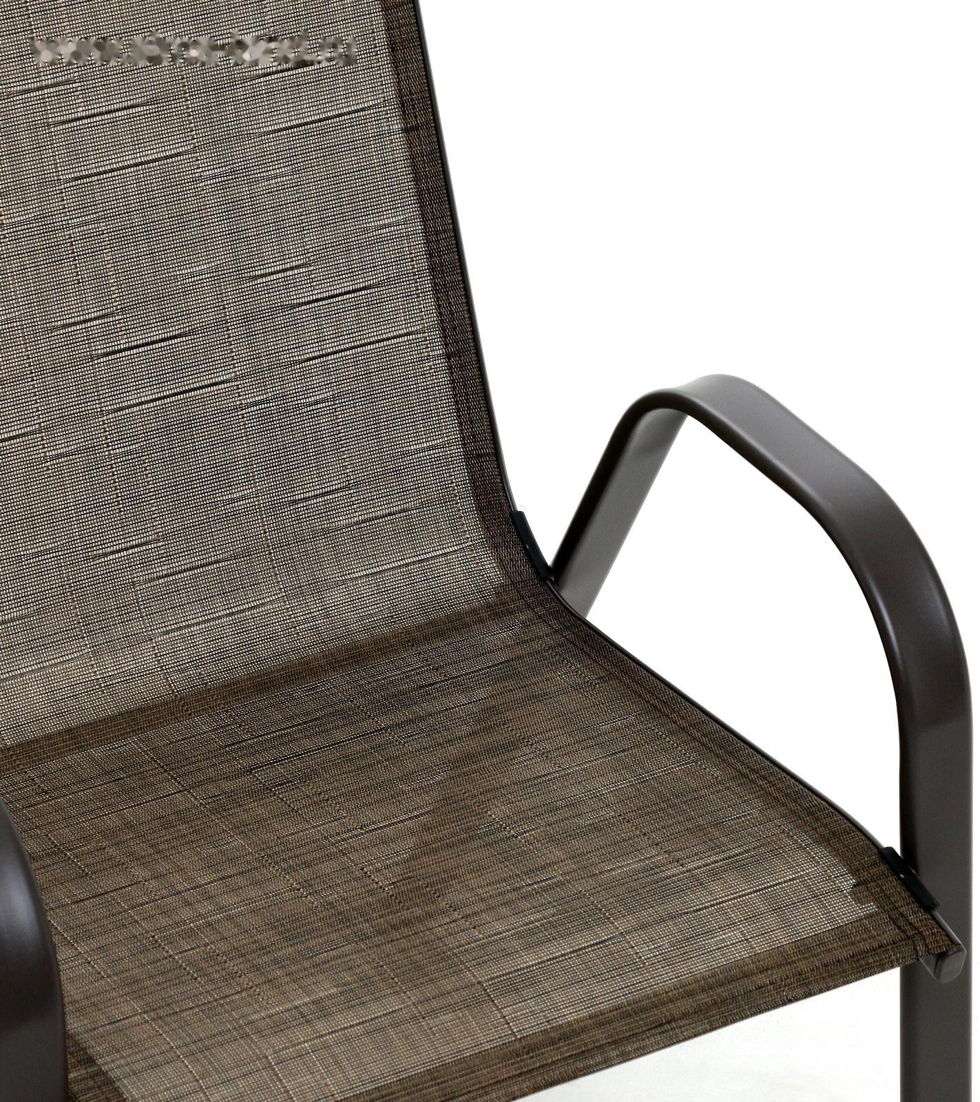 Набор садовой мебели: Стол прямоугольный и 4 стула коричневого цвета