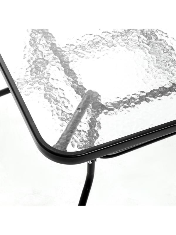 Набор садовой мебели: Стол прямоугольный и 4 стула коричневого цвета