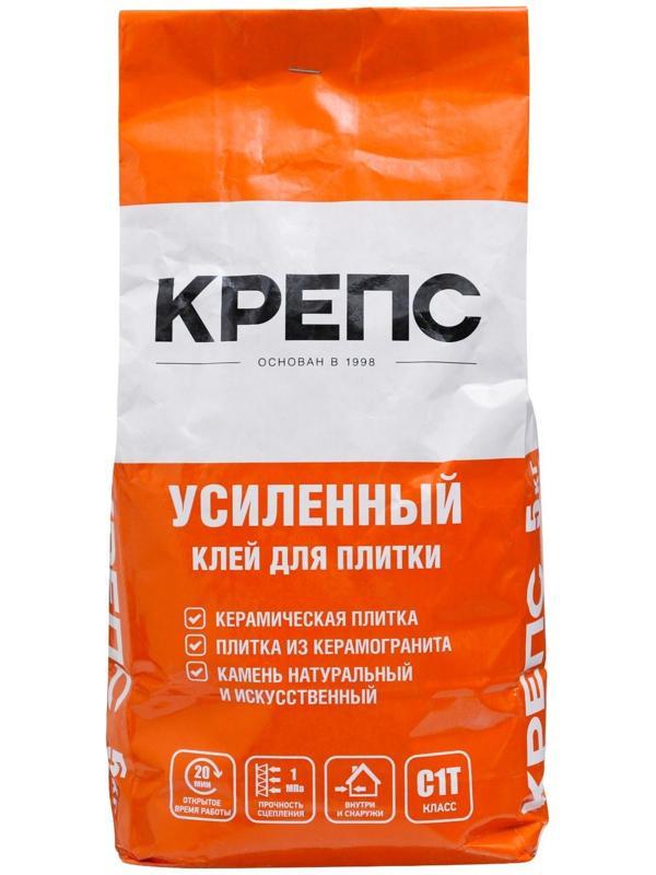 Клей для плитки Крепс Усиленный (С1Т), 5кг
