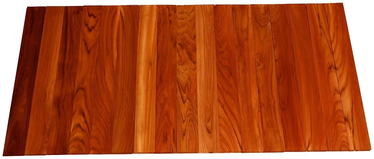 Напольное покрытие из тикового дерева марки C Jumbo 1,6х12.5х100 см