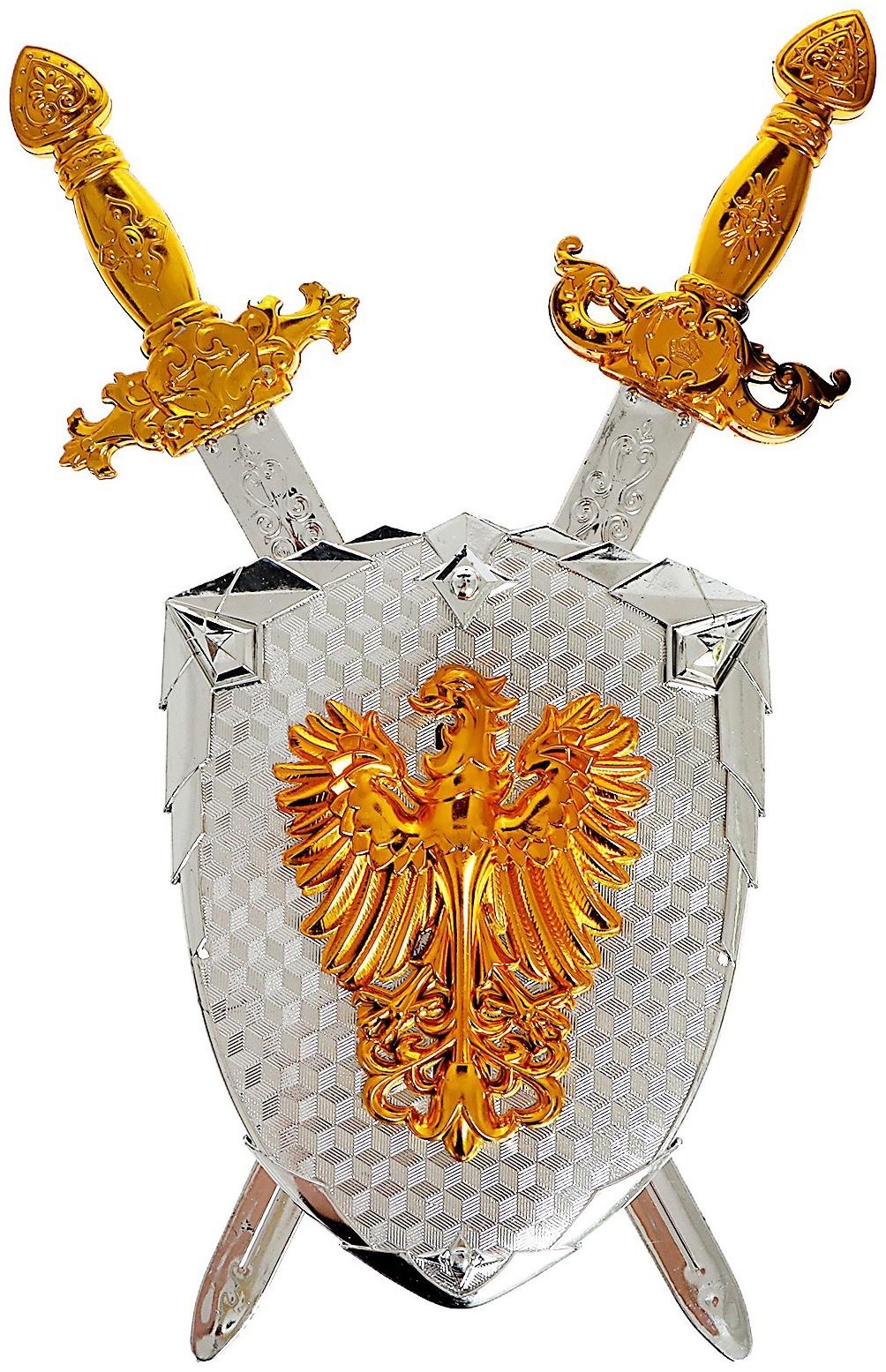 Набор рыцаря «Орден Орла», два меча и щит, в пакете