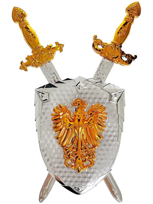 Набор рыцаря «Орден Орла», два меча и щит, в пакете