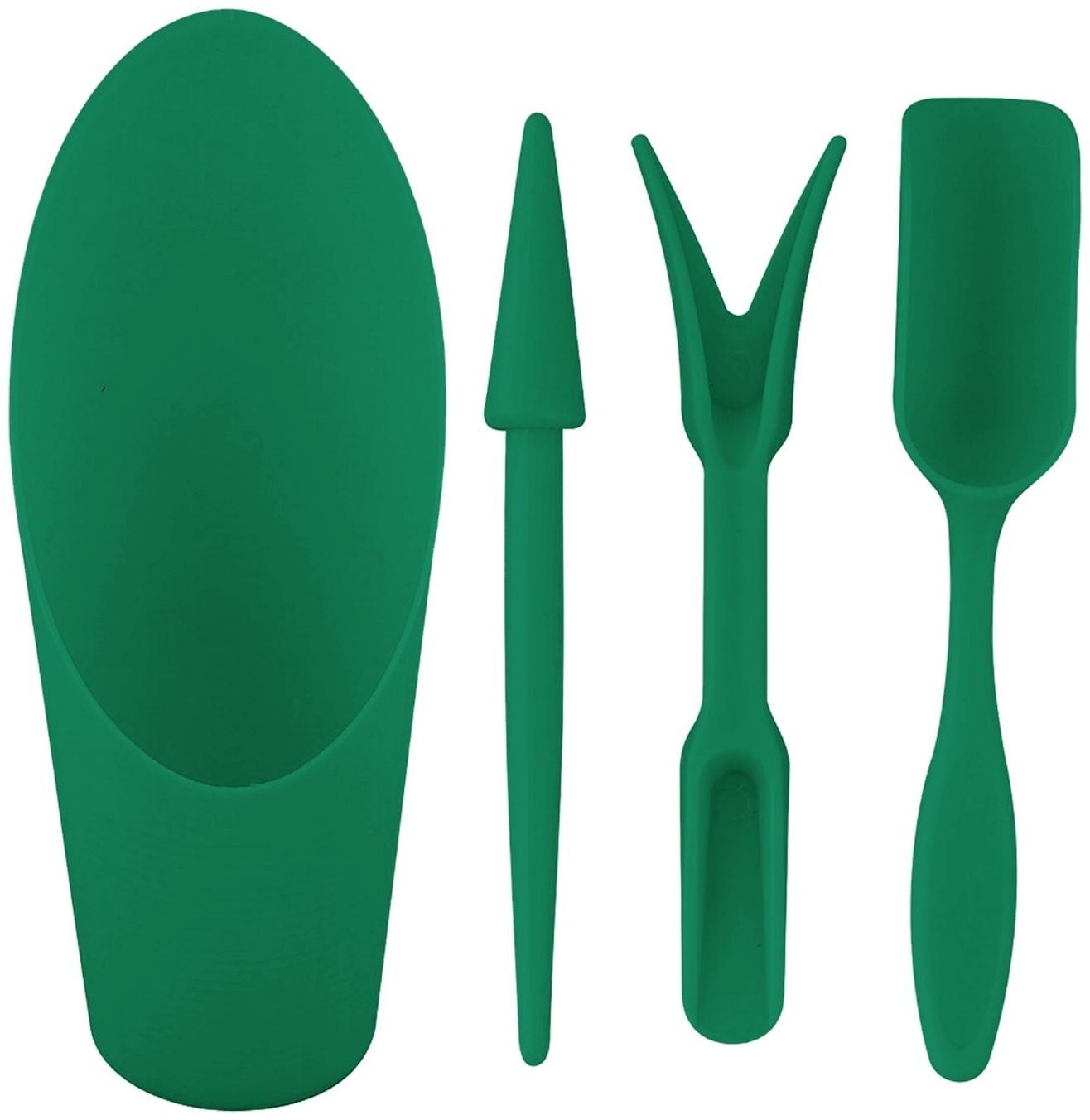 Набор садового инструмента, 4 предмета, пластик