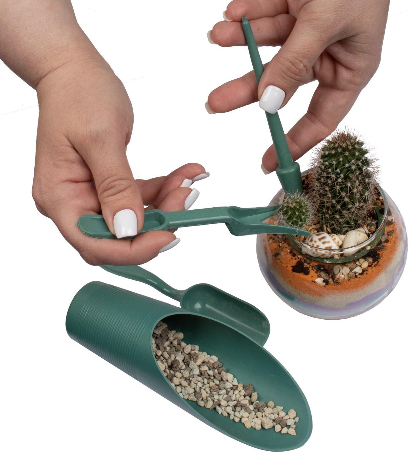 Набор садового инструмента, 4 предмета, пластик