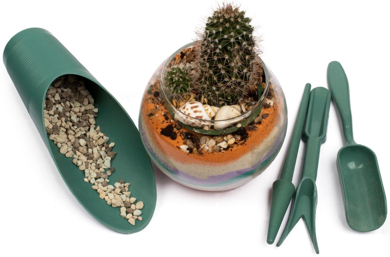 Набор садового инструмента, 4 предмета, пластик