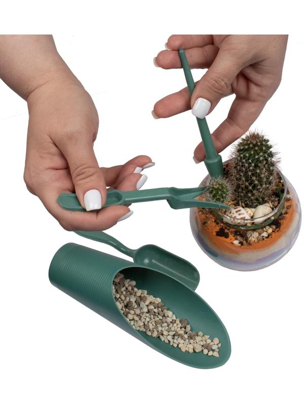 Набор садового инструмента, 4 предмета, пластик