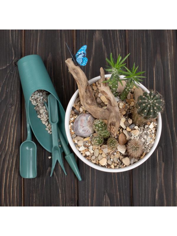 Набор садового инструмента, 4 предмета, пластик