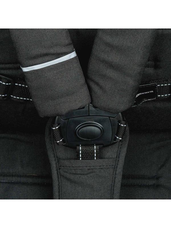 Коляска прогул. MAXIMA (2кол.(20см)2кол.(30см), съемн.бамп.) (INDIGO), черный