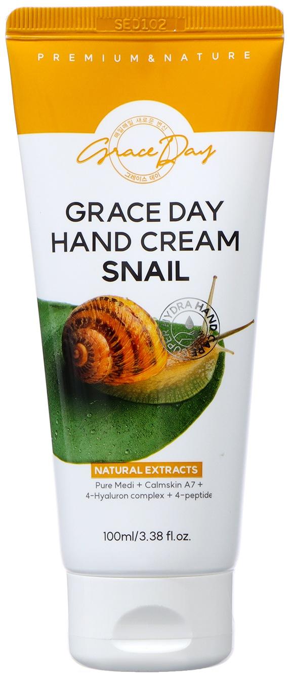 Крем для рук Grace Day, восстанавливающий, с муцином улитки, 100 мл