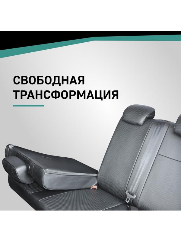 Авточехлы для Toyota Premio (T240), 2001-2007, экокожа черная
