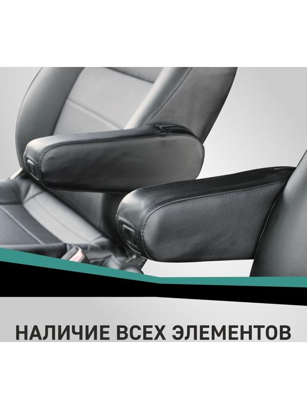 Авточехлы для Toyota Premio (T240), 2001-2007, экокожа черная