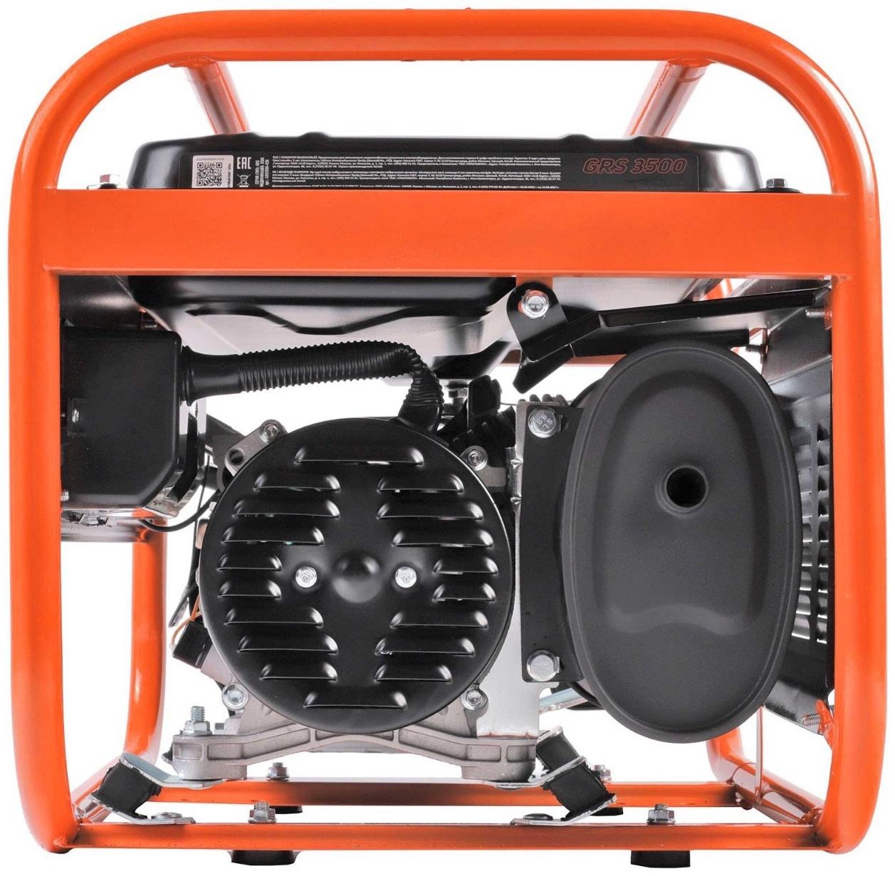 Генератор бензиновый PATRIOT GRS 3500, 4Т, 2.8 кВт, 220/12 В, 220 В, 0.6 л, ручной старт