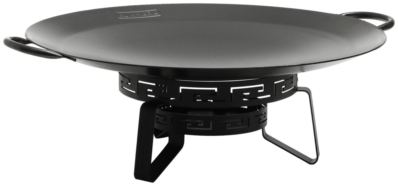 Набор Садж стальной с эко-воронением 49 см + подставка, металл 2 мм