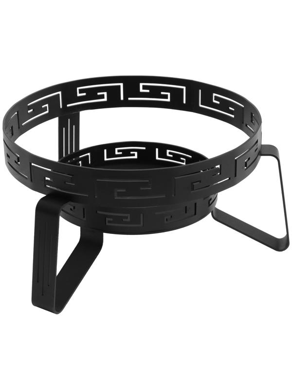 Набор Садж стальной с эко-воронением 49 см + подставка, металл 2 мм