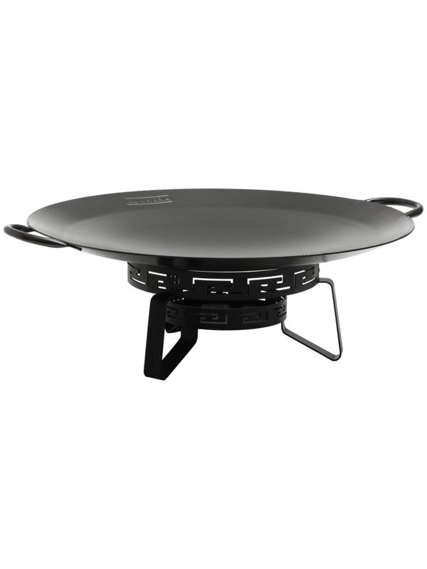 Набор Садж стальной с эко-воронением 49 см + подставка, металл 2 мм