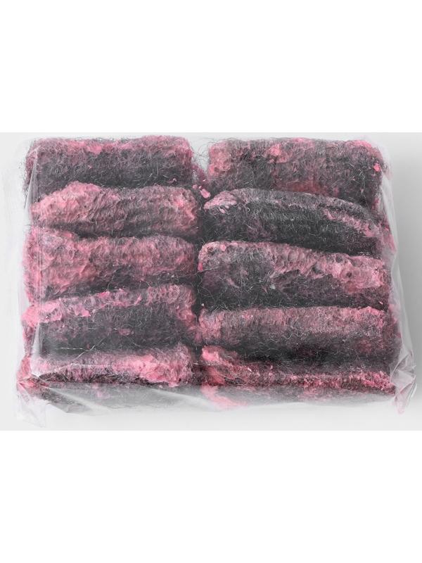 Губки с мылом из ультратонкого металлического волокна с мылом Доляна, квадратные, аромат роза