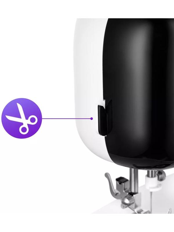 Швейная машина Kitfort КТ-6056, 9 Вт, 12 операций, полуавтомат, бело-чёрная