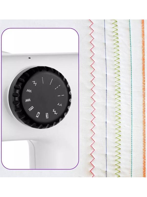 Швейная машина Kitfort КТ-6056, 9 Вт, 12 операций, полуавтомат, бело-чёрная