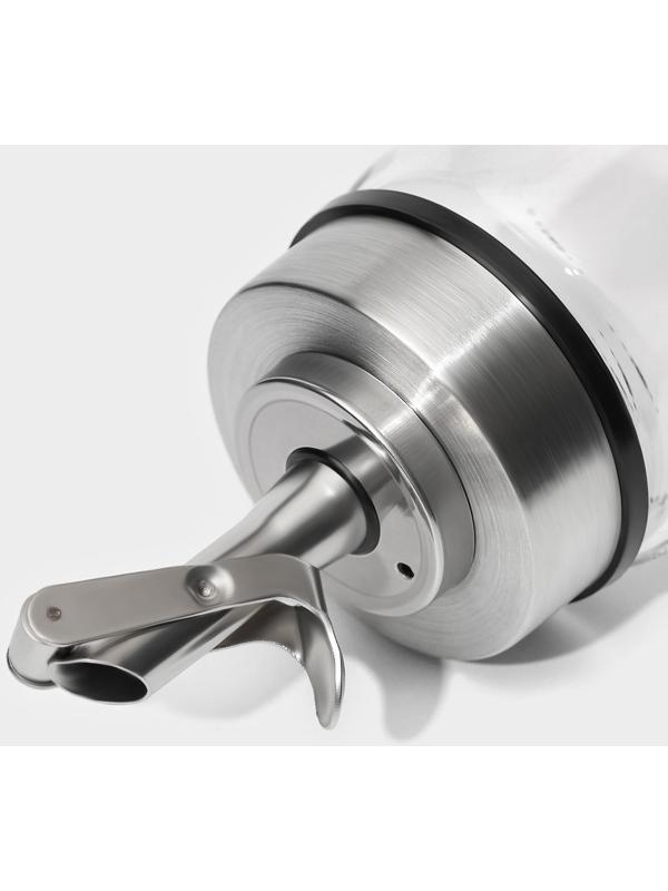 Бутыль стеклянная для соусов и масла с мерной шкалой Magistro «Мист», 200 мл, 5,5×17,5 см