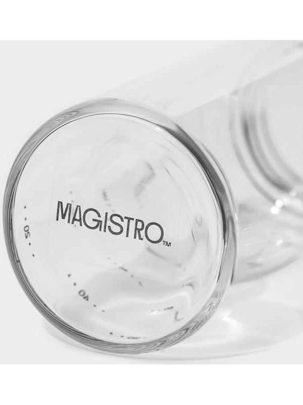 Бутыль стеклянная для соусов и масла с мерной шкалой Magistro «Мист», 200 мл, 5,5×17,5 см