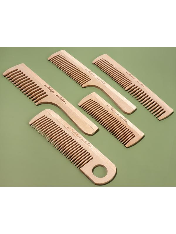 Расчёска деревянная, фасовка 60 шт, форма МИКС