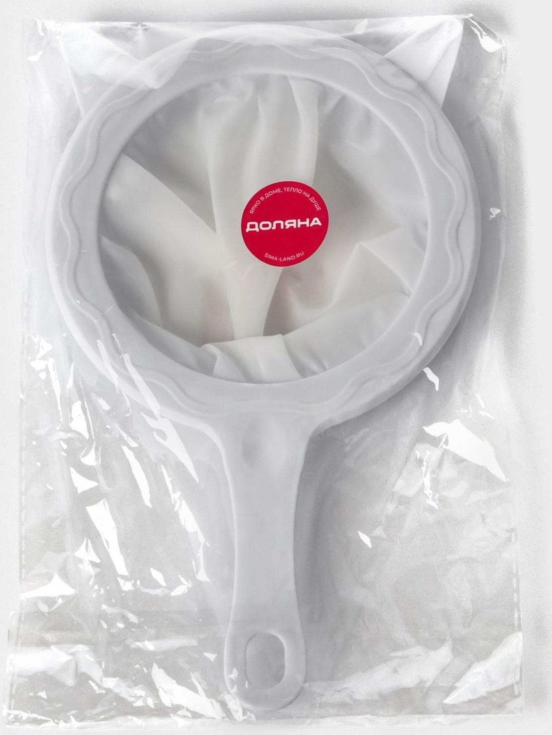 Сито для фильтрации Доляна, d=14,5 см (внутр.d=11см), 200 мл, цвет белый