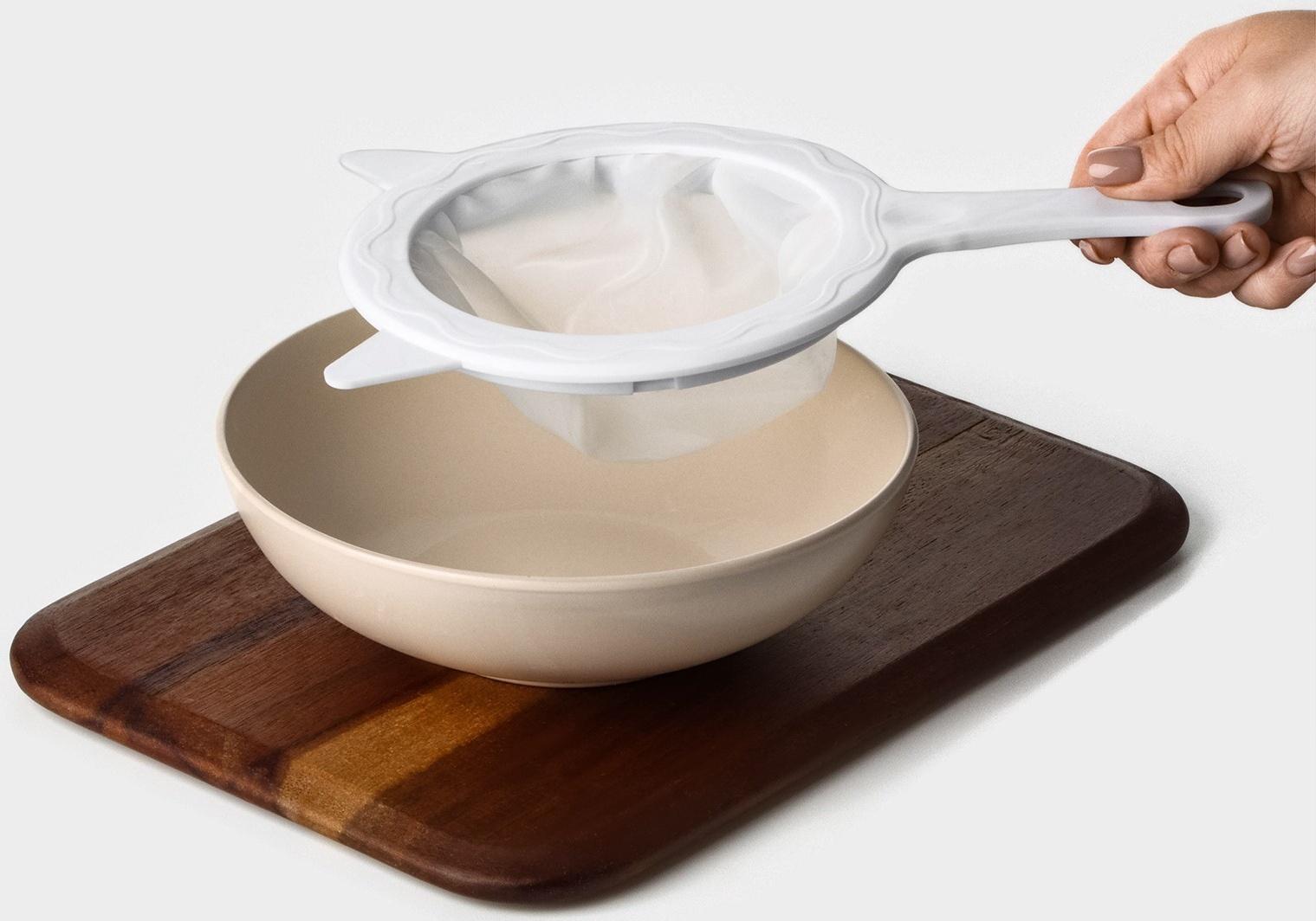 Сито для фильтрации Доляна, d=14,5 см (внутр.d=11см), 200 мл, цвет белый