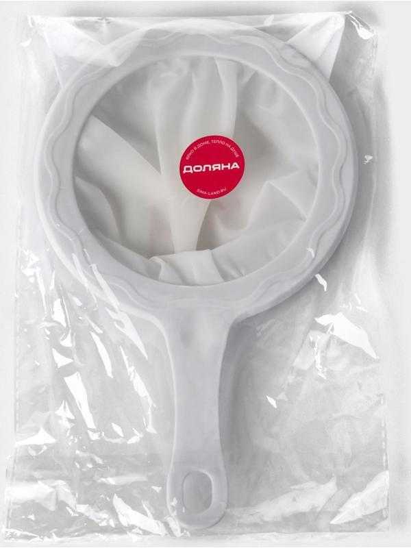 Сито для фильтрации Доляна, d=14,5 см (внутр.d=11см), 200 мл, цвет белый