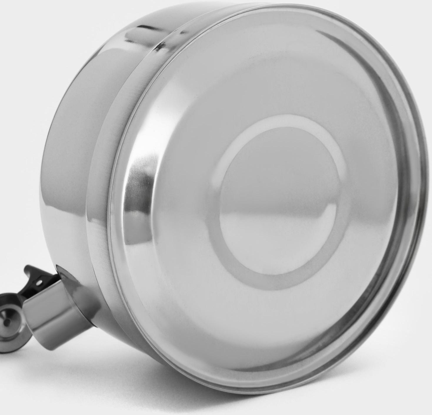 Чайник из нержавеющей стали со свистком «Семейный», 2,8 л