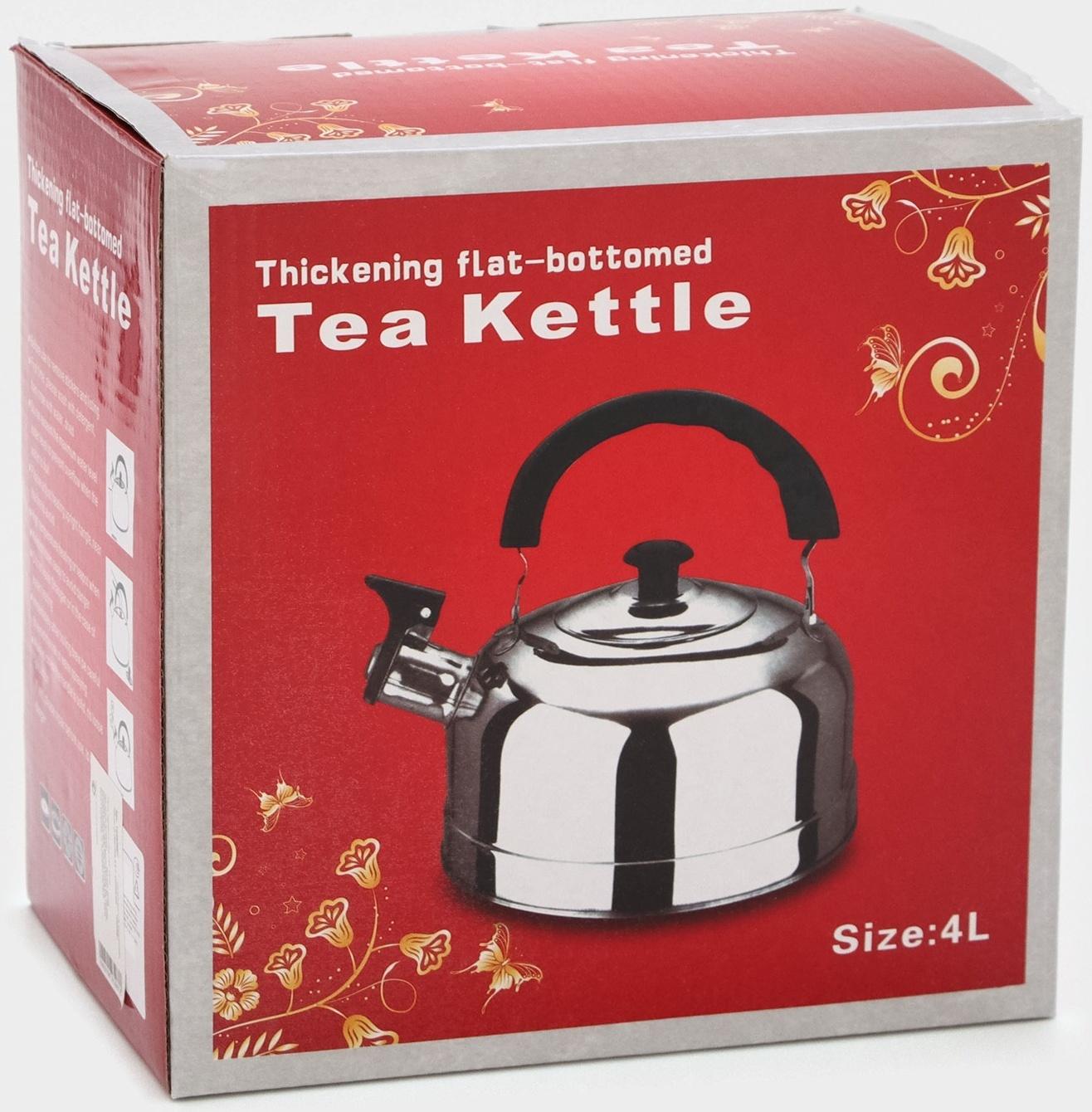 Чайник из нержавеющей стали со свистком «Семейный», 2,8 л