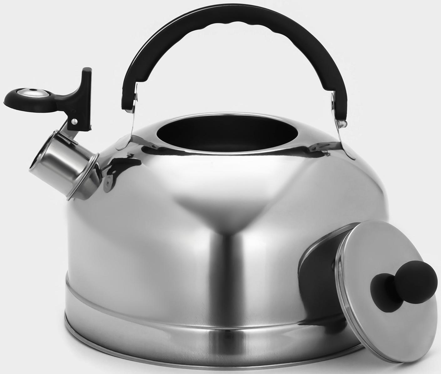 Чайник из нержавеющей стали со свистком «Семейный», 2,8 л