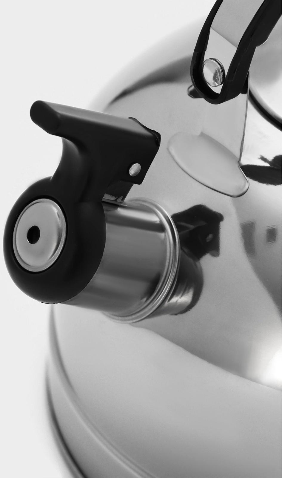 Чайник из нержавеющей стали со свистком «Семейный», 2,8 л