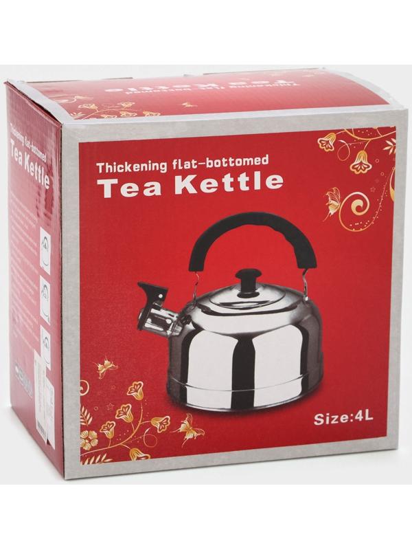 Чайник из нержавеющей стали со свистком «Семейный», 2,8 л